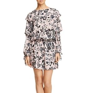 Parker Blouson Long Sleeve Floral Cocktail Dress NWT